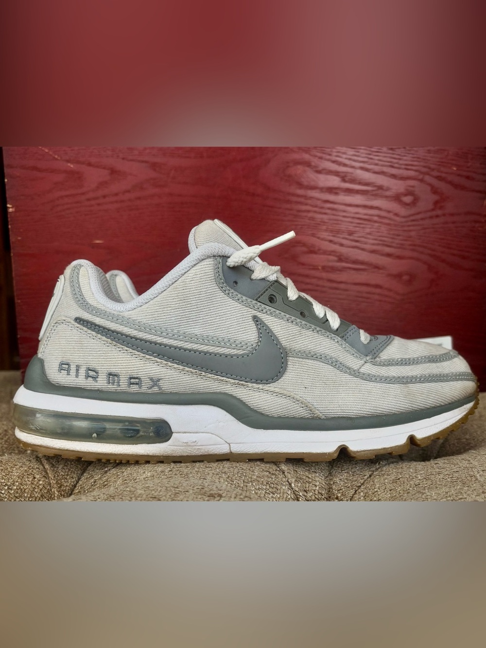 Nike Light Grey and Dark Grey Air Max Sneaker